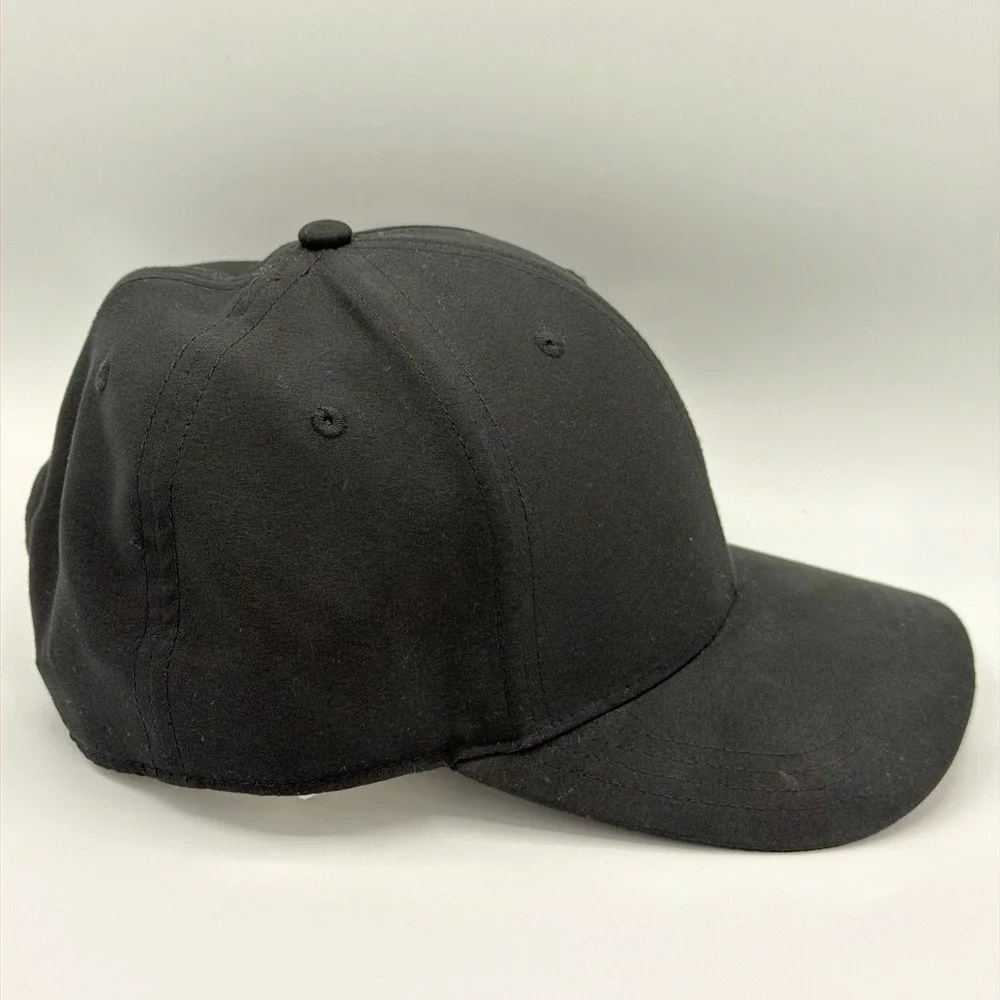 Johnnie-O Hat Black Snapback Baseball Cap Surf Logo OSFM